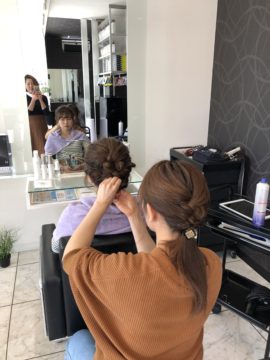 ヘアアレンジ 練習